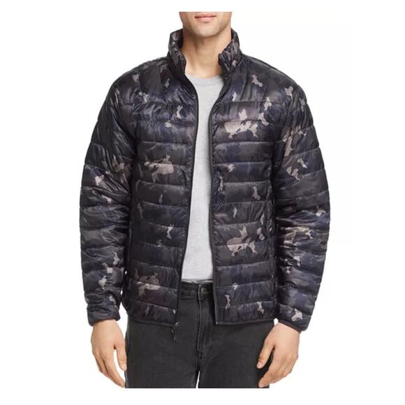 HAWKE & CO Mens puffer coat, size Medium, packable in pouch, Super light weight - Picture 1 of 14
